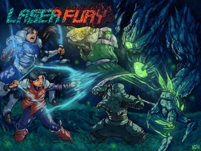 Laser fury is a pixel-drawn Action RPG, featuring dynamic combat, ability progression, and online/local co-op with up to 4 players on Kickstarter