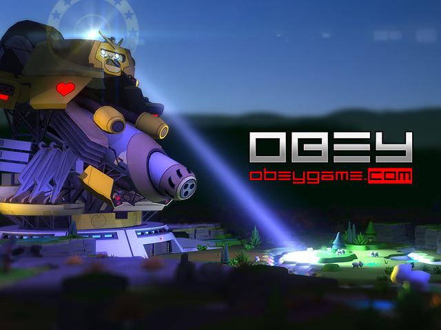 Obey is a new multiplayer game on Kickstarter that features cute bunnies and a giant robot. Hilarity ensues.