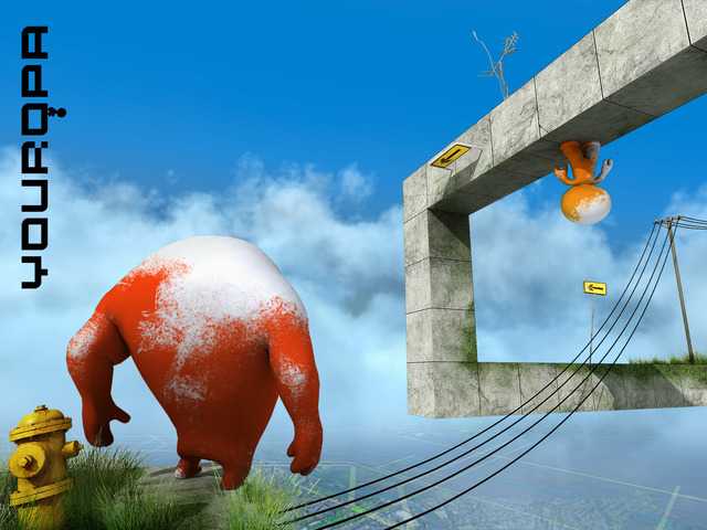 Youropa is a gravity defying puzzle platformer currently funding on Kickstarter