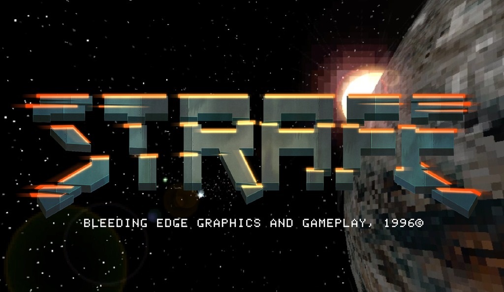 Strafe is a first person shooter ( FPS ) thats crowdfunding on Kickstarter