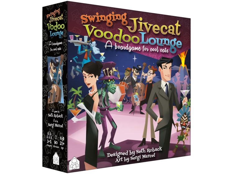 Swinging Jivecat Voodoo Lounge is a new board game on Kickstarter that features voodoo spirits, 50's culture, and cocktails. Oh yeah!