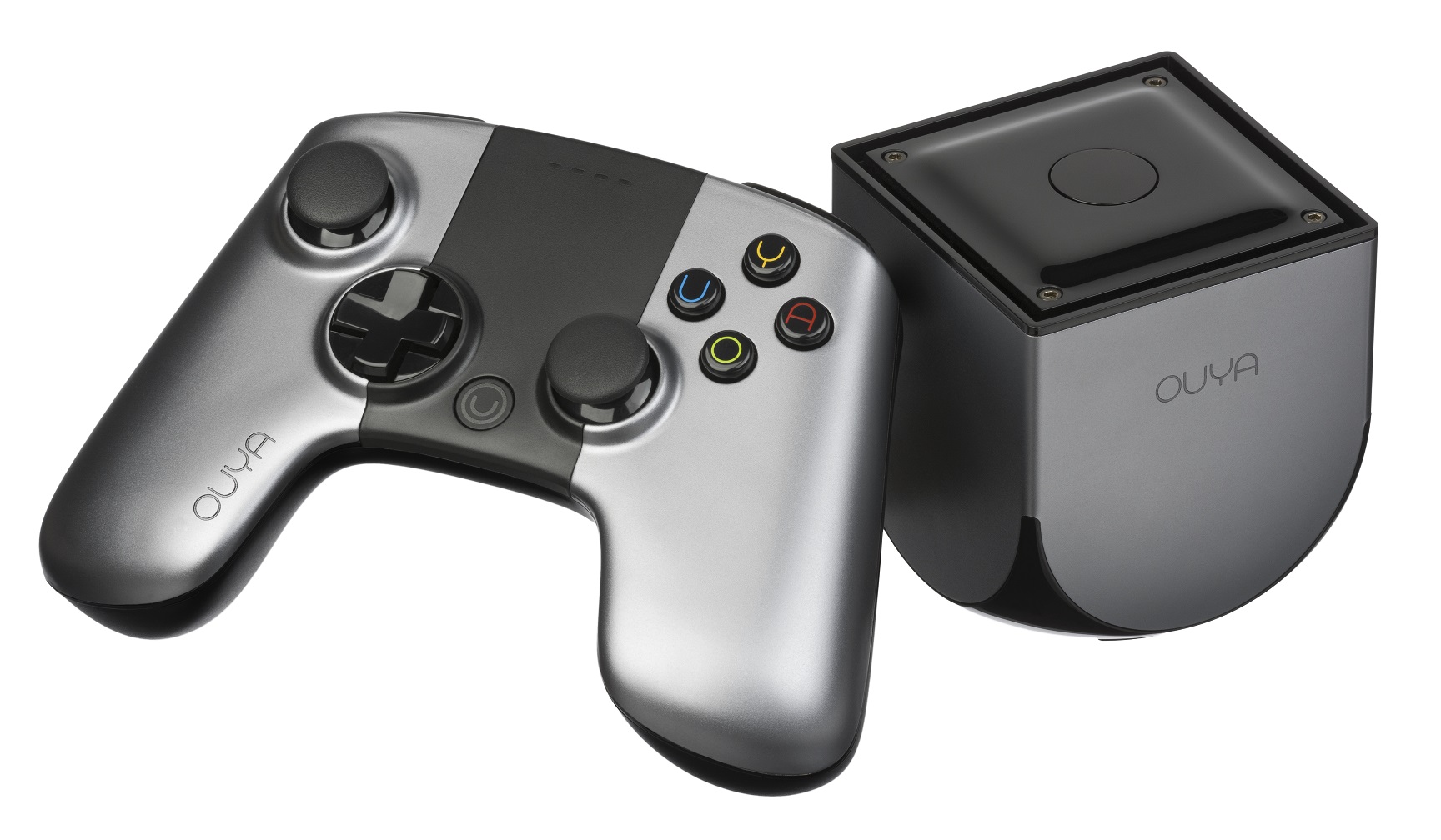 The Ouya is a Kickstarter funded gaming console that runs on Android.