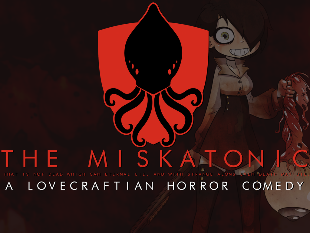 The Miskatonic is a side-scrolling horror comedy visual novel that's crowdfunding on Kickstarter.