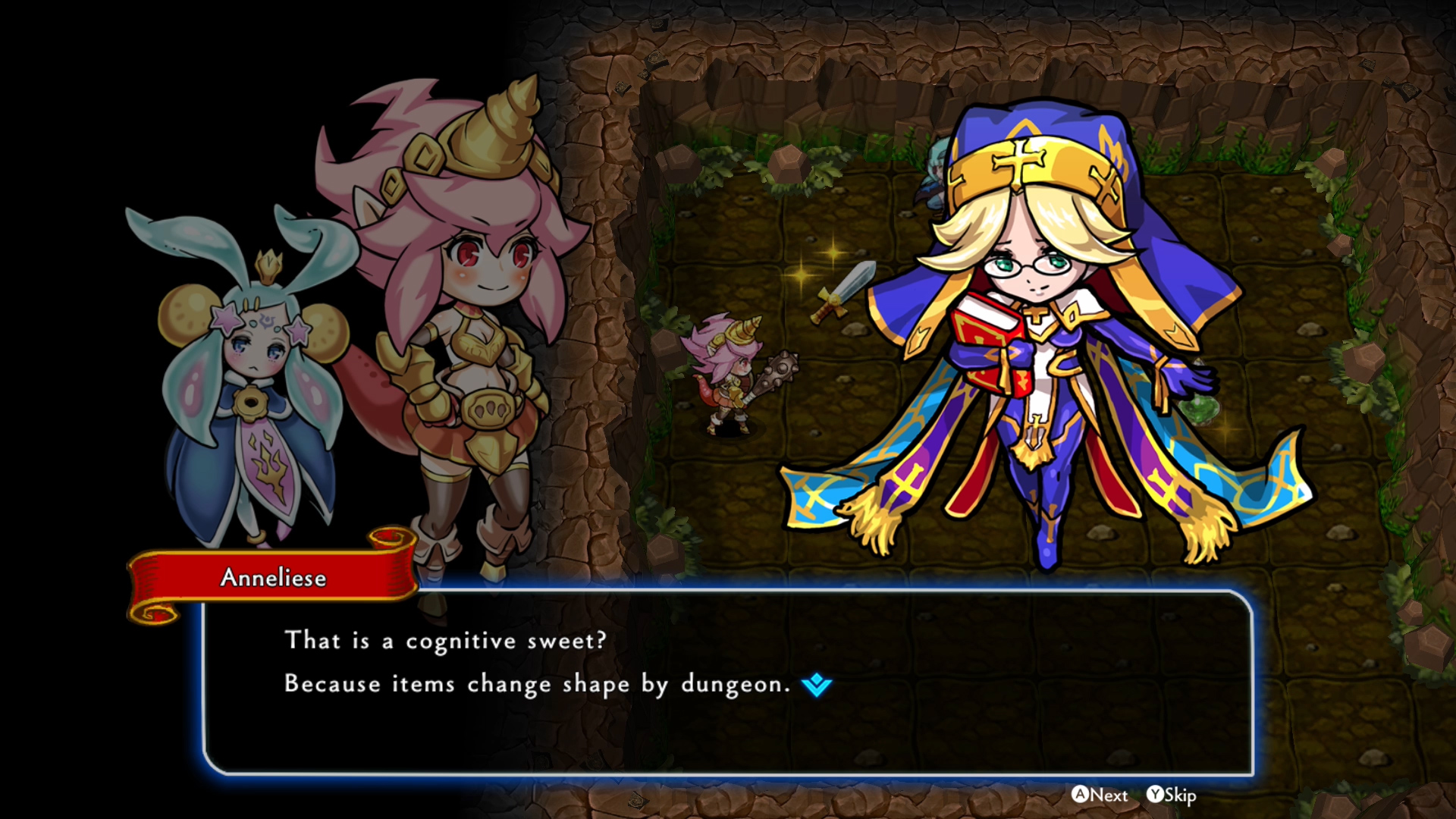 A screen capture from the game displaying an oddly translated dialog window.