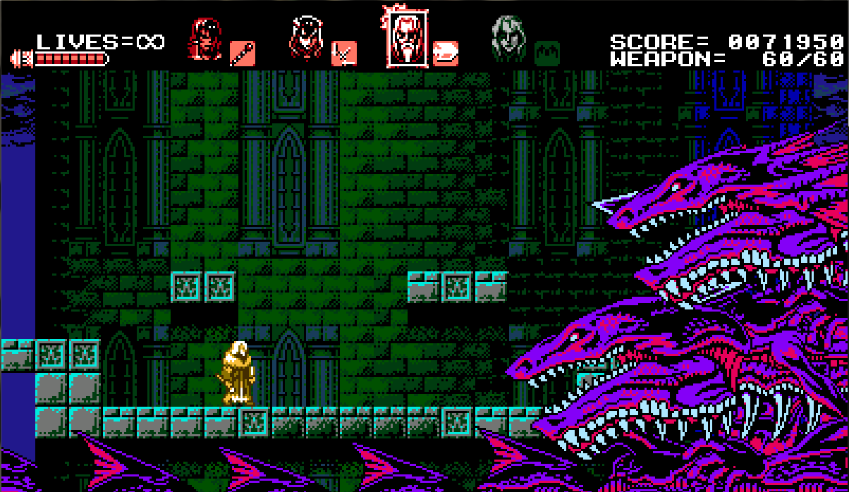 Bloodstained: Curse of the Moon dragon boss