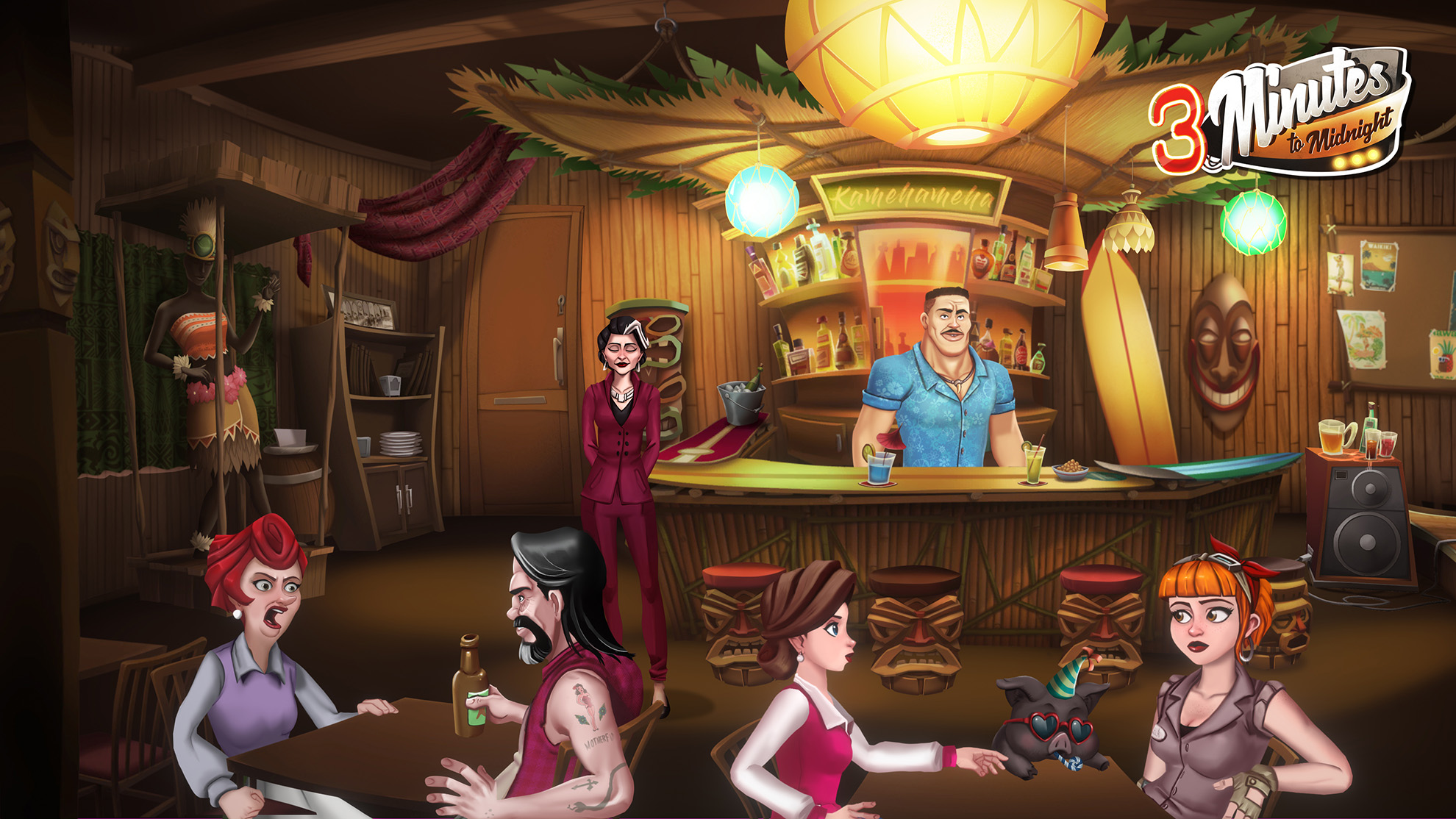 There are a wide cast of characters in 3 Minutes to Midnight.